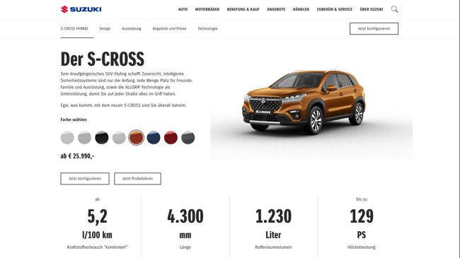 The Impressive Relaunch: How Suzuki Austria Mastered its Website Revolution